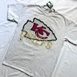 Vintage 90’s Kansas City Chiefs T-Shirt - Gray - M